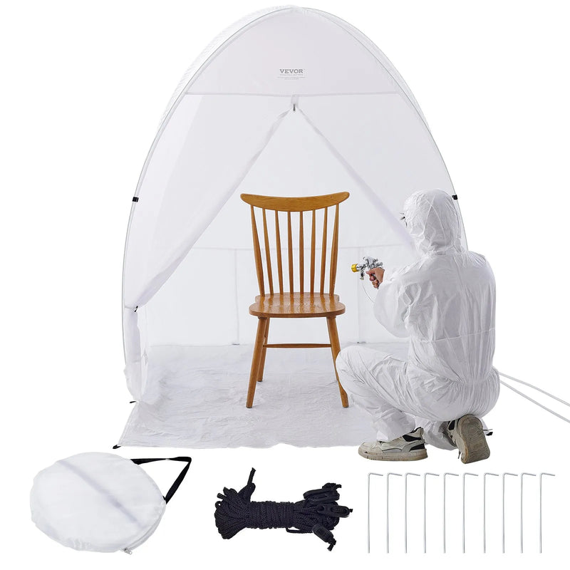 Pārnēsājama krāsošanas telts 152,4 × 152,4 × 177,8 cm saliekama pop-up tipa kabīne