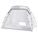 Krāsošanas nojume 2,3 × 1,6 × 1,6 m pārnēsājama telts ar iebūvētu grīdu un sieta ekrānu, saliekama pop-up tipa kabīne mēbeļu, lielu DIY projektu un hobiju krāsošanai