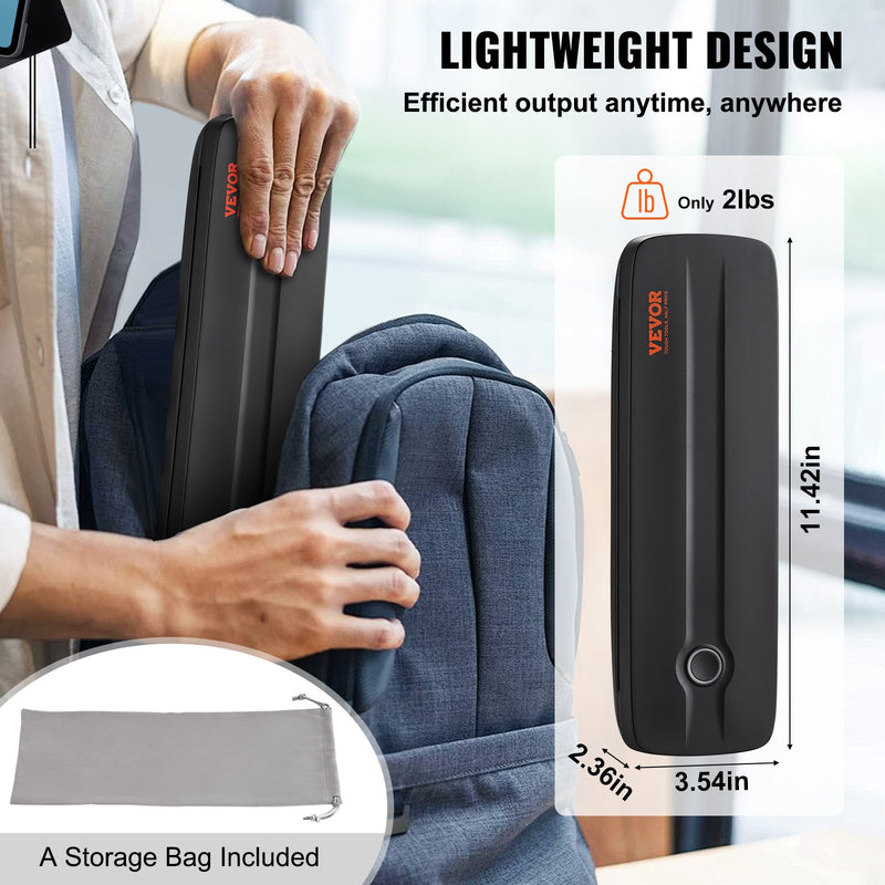 VEVOR portatīvais bezvadu tintes nesaturošs printeris, 2600 mAh, ceļojumiem un mājai