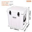 VEVOR Izolēta Pārvadājama Dzesēšanas Soma, 33 qt, Tur 35 Kārbas, Ledus Saglabashanas Cietais Dzesētajs ar Smagu Rokturi, Ledus Kaste Pusdienu Kastei Kempingam, Pludmalei, Piknikam, Ceļojumiem un Āra Aktivtātēm, Saglaba Ledu līdz 6 Dienam