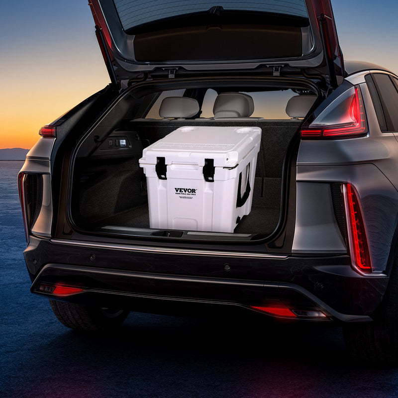 VEVOR Izolēta Pārvadājama Dzesēšanas Soma, 33 qt, Tur 35 Kārbas, Ledus Saglabashanas Cietais Dzesētajs ar Smagu Rokturi, Ledus Kaste Pusdienu Kastei Kempingam, Pludmalei, Piknikam, Ceļojumiem un Āra Aktivtātēm, Saglaba Ledu līdz 6 Dienam