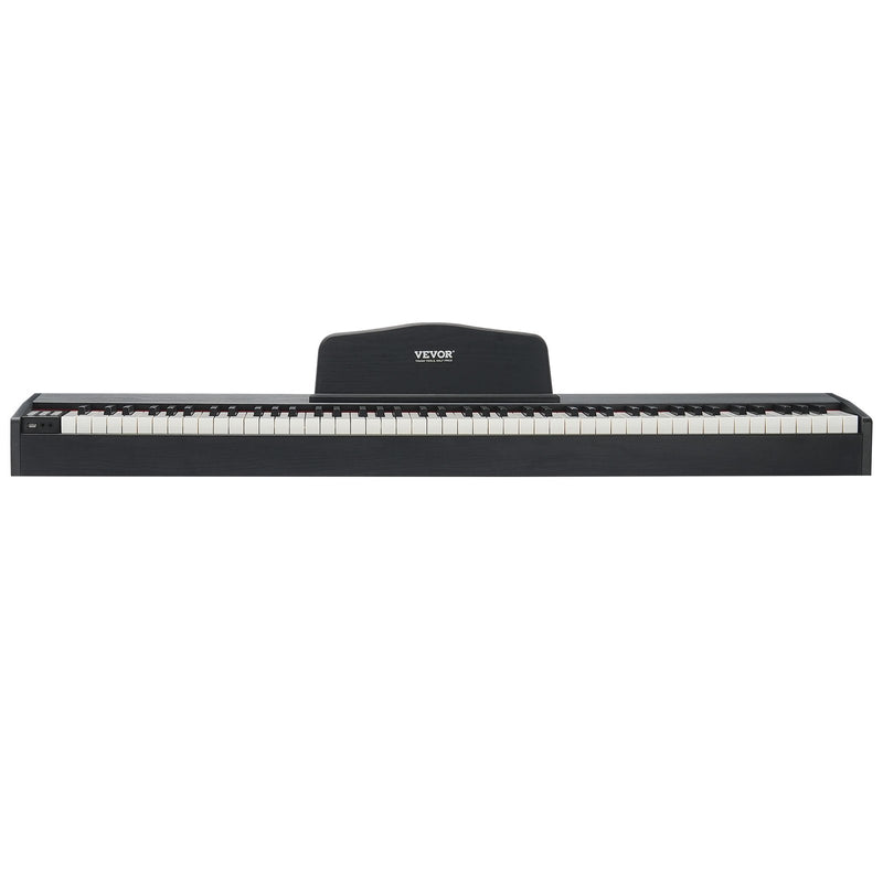 VEVOR 88 taustiņu pilna svarojuma digitālā klaviatūra ar dubulto režīmu, skaļruņiem un pedāli