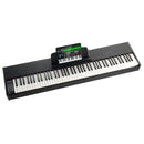 VEVOR 88 taustiņu pilna svarojuma digitālā klaviatūra ar dubulto režīmu, skaļruņiem un pedāli