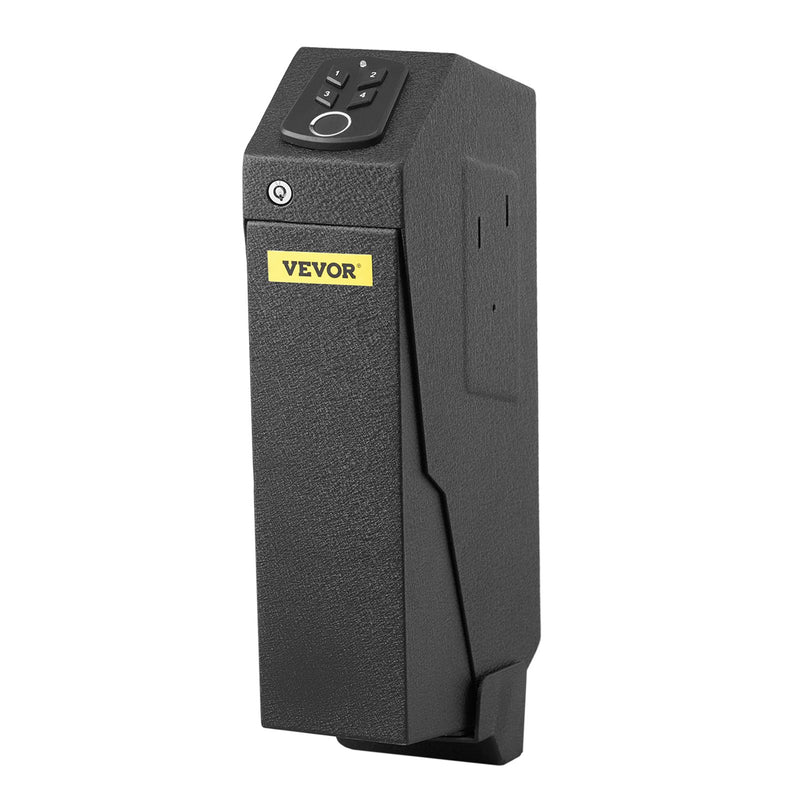 VEVOR pistoles seifs ar pirkstu nospiedumu sensoru – ātras piekļuves drošības kastīte ar atslēgu, slēdzeni un ieroča turētāju