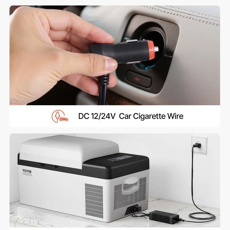 20 L VEVOR portatīvais automašīnas kompresordzēsētājs–saldētava automašīnām, kravas auto, kemperiem, laivām un mājai, mini elektriskais ledusskapis ceļošanai, makšķerēšanai un āra aktivitātēm