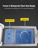 35L VEVOR automašīnas ledusskapis/saldētava, ideāls risinājums automašīnām, kravas automašīnām, treileriem, laivām, kā arī lietošanai mājās vai āra aktivitātēs, piemēram, ceļojumos, makšķerēšanā un kempingā.