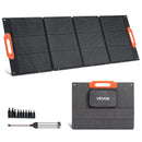 VEVOR salokāms monokristāliskais saules panelis 150 W ar 23 % efektivitāti, pārnēsājams ETFE saules paneļa lādētājs ar MC4 izeju, Type-C, QC3.0 USB un DC pieslēgvietām, IP67 ūdensizturīgs, paredzēts elektroenerģijas stacijām, kempingam un pārgājieniem