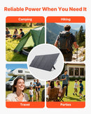 VEVOR 400 W salokāms saules panelis, 24 % augstas efektivitātes pārnēsājams monokristāliskais saules paneļu lādētājs ar MC4 izvadi un 10-vienā DC adapteri, IP67 ūdensizturīgs — piemērots enerģijas stacijām, kempingam un pārgājieniem