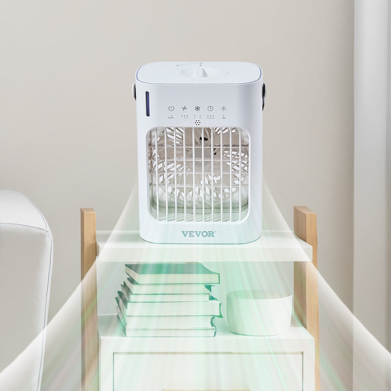 VEVOR portatīvais gaisa kondicionieris 4-in-1 iztvaikošanas gaisa dzesētājs ar 700 ml ūdens tvertni