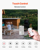 VEVOR iztvaikošanas gaisa dzesētājs 9L, 550 CFM, ar 2 ledus kastēm