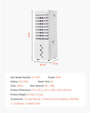 VEVOR iztvaikošanas gaisa dzesētājs 9L, 550 CFM, ar 2 ledus kastēm
