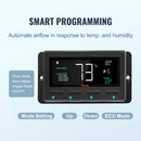 VEVOR žalūziju izplūdes ventilators, sienas montāžas, 305 mm, tālvadības pults, EC motors