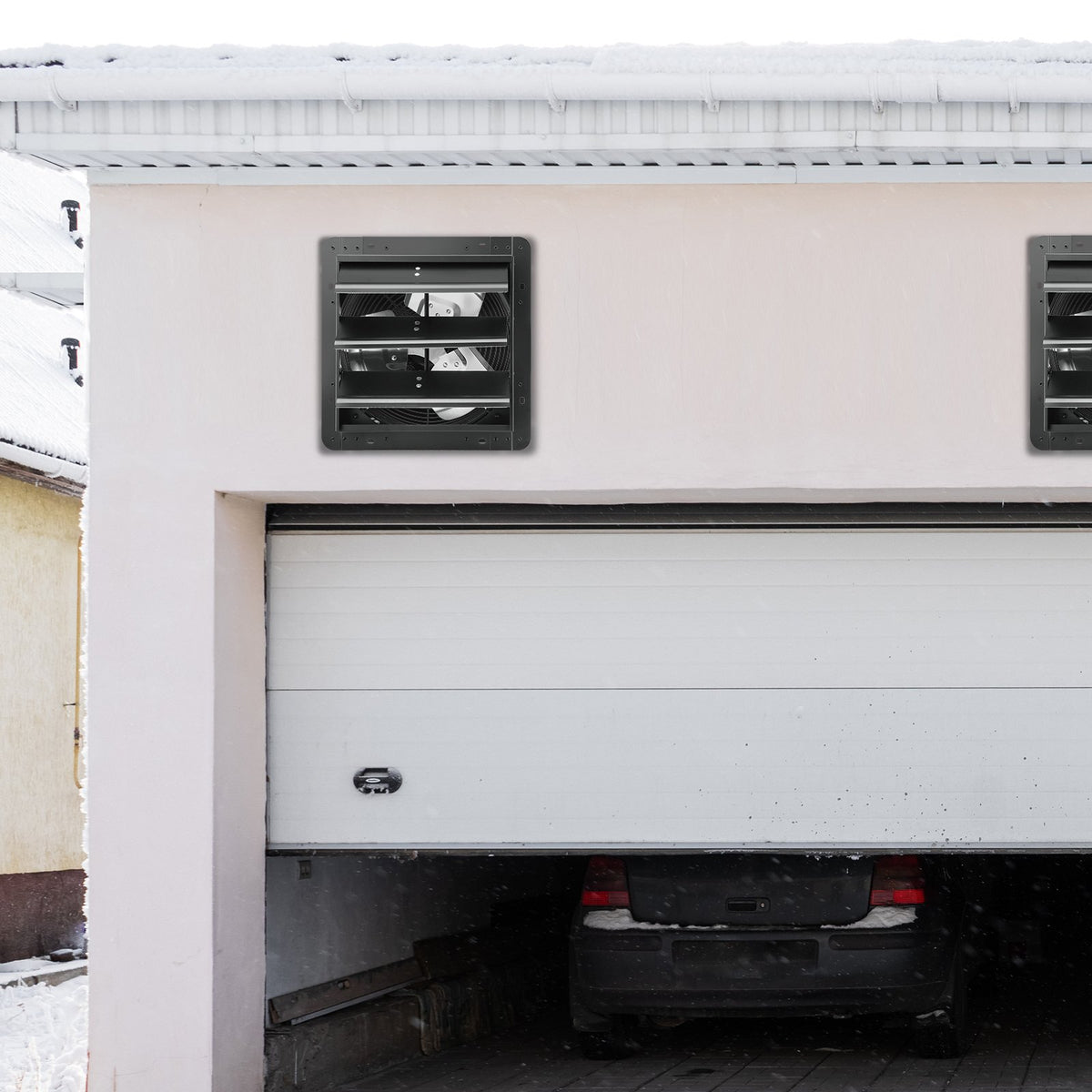 VEVOR žalūziju izplūdes ventilators, sienas montāžas, 305 mm, tālvadības pults, EC motors