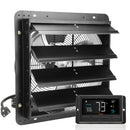 VEVOR Aizvaru Izplūdes Ventilators, Veikala Izplūdes Ventilators 406 mm Ar Tālvadības Kontroli, Sienā Uzstādāms EC