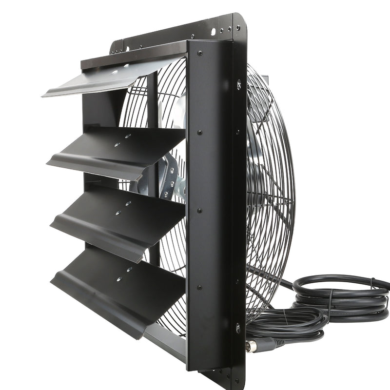 VEVOR Aizvaru Izplūdes Ventilators, Veikala Izplūdes Ventilators 406 mm Ar Tālvadības Kontroli, Sienā Uzstādāms EC