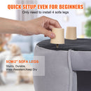 VEVOR mājdzīvnieku dīvāns mazajiem suņiem un kaķiem, tumši pelēks, slodze līdz 30 kg