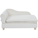 VEVOR mājdzīvnieku dīvāns, dīvāns lieliem suņiem un kaķiem, mīksts samta suņu dīvāns, kravnesība līdz 50 kg, kaķu dīvāns, balts