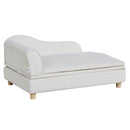 VEVOR mājdzīvnieku dīvāns, dīvāns lieliem suņiem un kaķiem, mīksts samta suņu dīvāns, kravnesība līdz 50 kg, kaķu dīvāns, balts