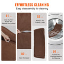 VEVOR samta dzīvnieku dīvāns lieliem suņiem un kaķiem, tumši brūns, 102×58×33 cm, 50 kg noslodze