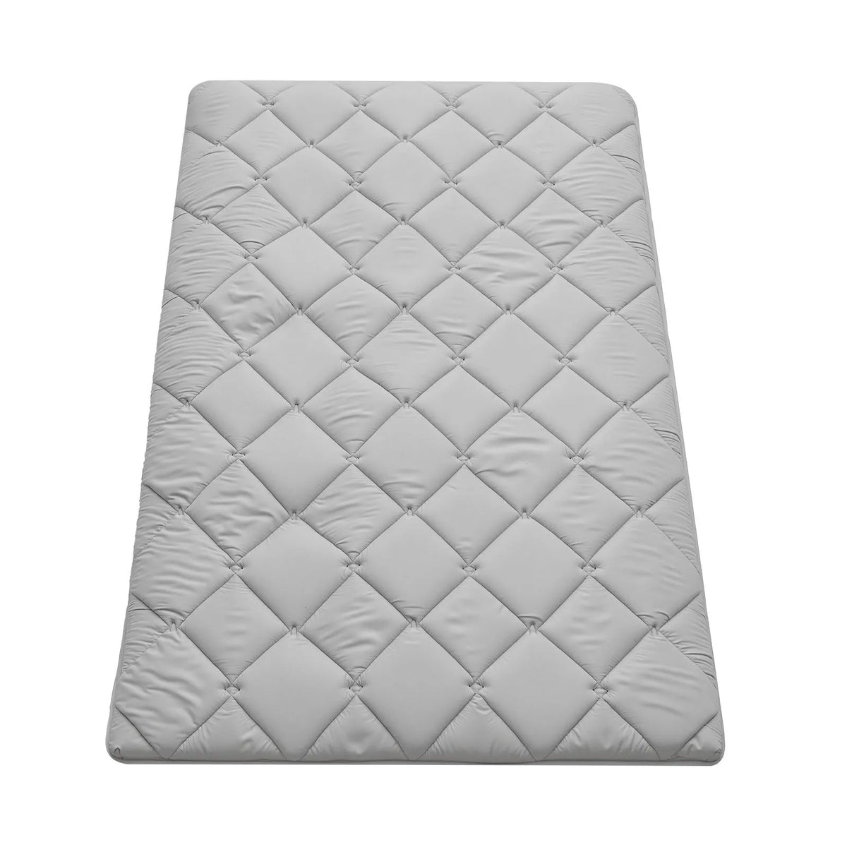 VEVOR salokāms japāņu tatami futona matracis Twin izmērs 2032 x 991 x 63,5 mm pelēkā krāsā ar uzglabāšanas somu un stiprinājumiem, 9 slāņu grīdas matracis gulēšanai, meditācijai un jogai - ZEMLETES.LV