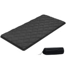 VEVOR japāņu tatami matracis 2032 × 991 × 89 mm, salokāms futona matracis ar uzglabāšanas somu un stiprinājumu, 9 slāņu grīdas matracis gulēšanai, kopmītnei, meditācijai un jogai, melns - ZEMLETES.LV