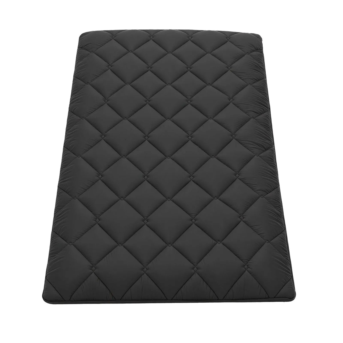 VEVOR japāņu tatami matracis 2032 × 991 × 89 mm, salokāms futona matracis ar uzglabāšanas somu un stiprinājumu, 9 slāņu grīdas matracis gulēšanai, kopmītnei, meditācijai un jogai, melns - ZEMLETES.LV