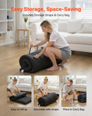 VEVOR japāņu tatami matracis 2032 × 991 × 89 mm, salokāms futona matracis ar uzglabāšanas somu un stiprinājumu, 9 slāņu grīdas matracis gulēšanai, kopmītnei, meditācijai un jogai, melns - ZEMLETES.LV