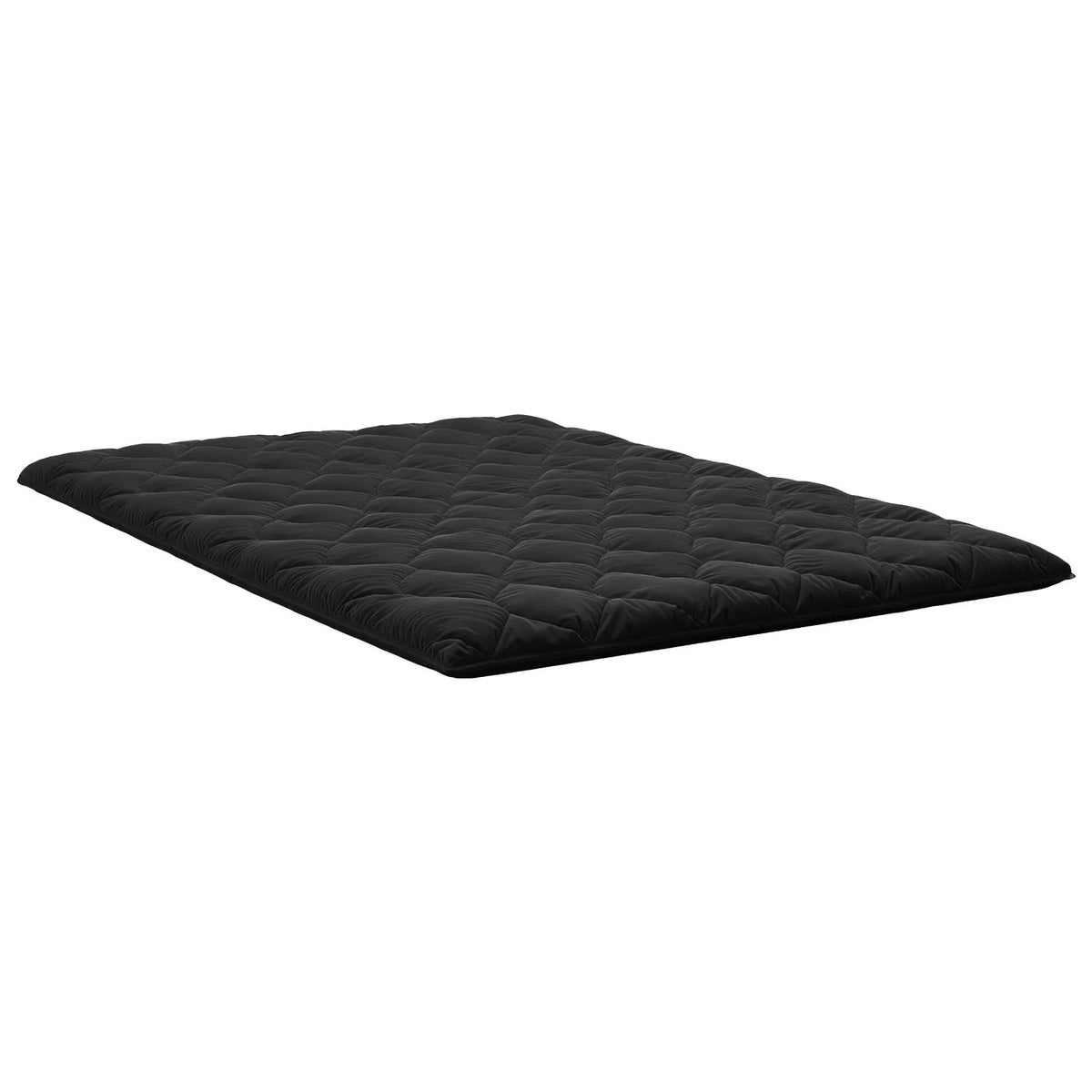 VEVOR salokāms japāņu tatami futona matracis Full izmērs 2032 x 1372 x 89 mm melnā krāsā ar uzglabāšanas somu un stiprinājumiem, 9 slāņu grīdas matracis gulēšanai, meditācijai un jogai - ZEMLETES.LV
