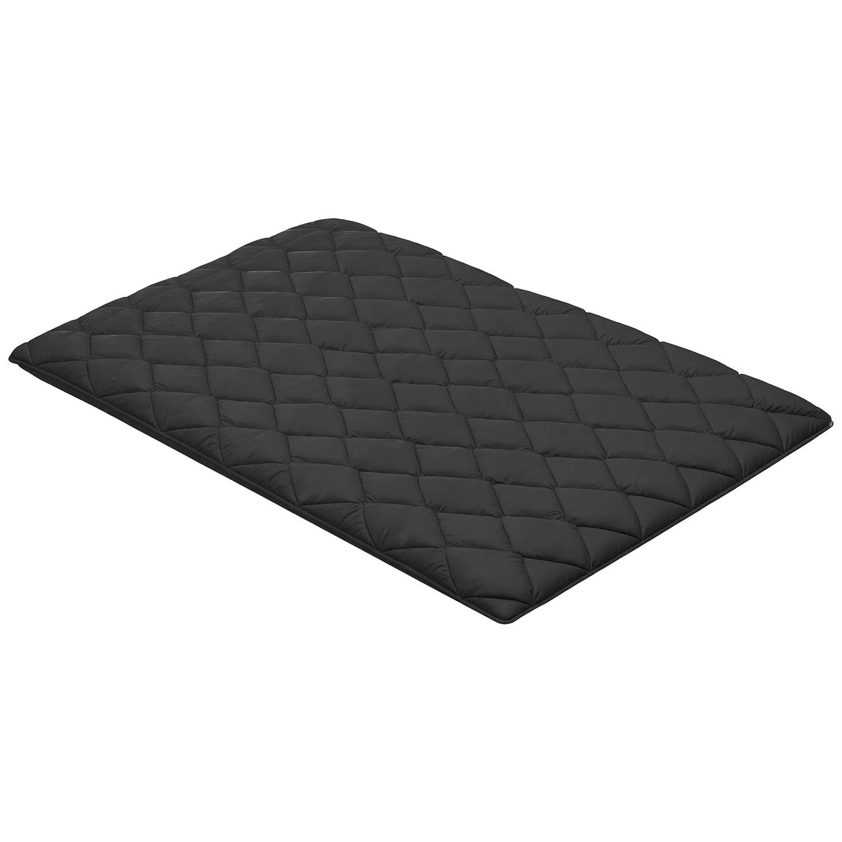 VEVOR salokāms japāņu tatami futona matracis Full izmērs 2032 x 1372 x 89 mm melnā krāsā ar uzglabāšanas somu un stiprinājumiem, 9 slāņu grīdas matracis gulēšanai, meditācijai un jogai - ZEMLETES.LV