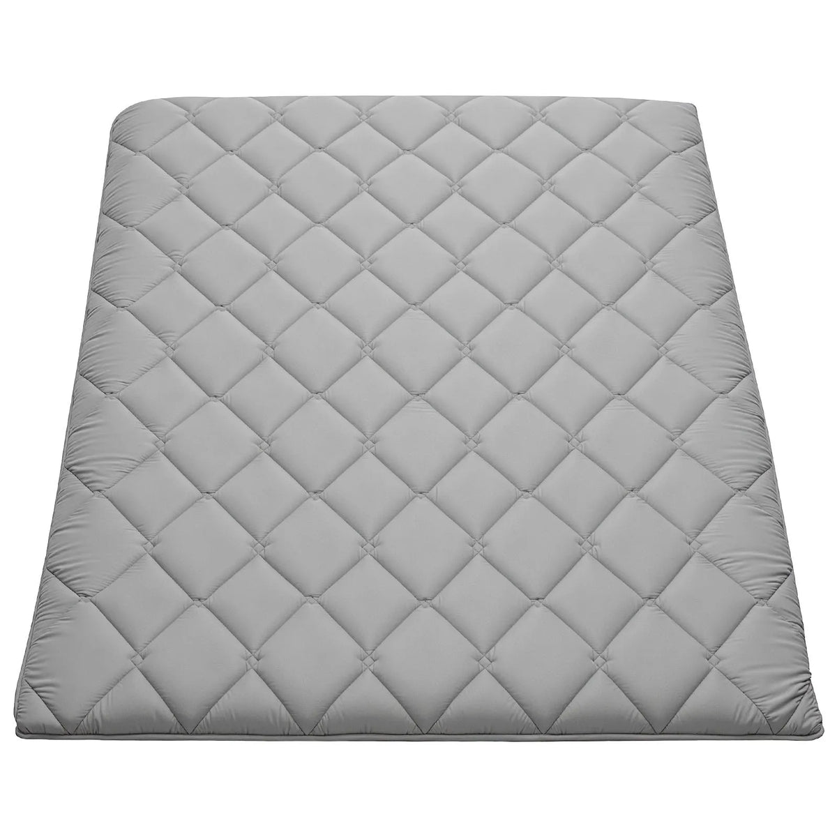 VEVOR salokāms japāņu tatami futona matracis Full izmērs 2032 x 1372 x 89 mm pelēkā krāsā ar uzglabāšanas somu un stiprinājumiem, 9 slāņu grīdas matracis gulēšanai, meditācijai un jogai - ZEMLETES.LV