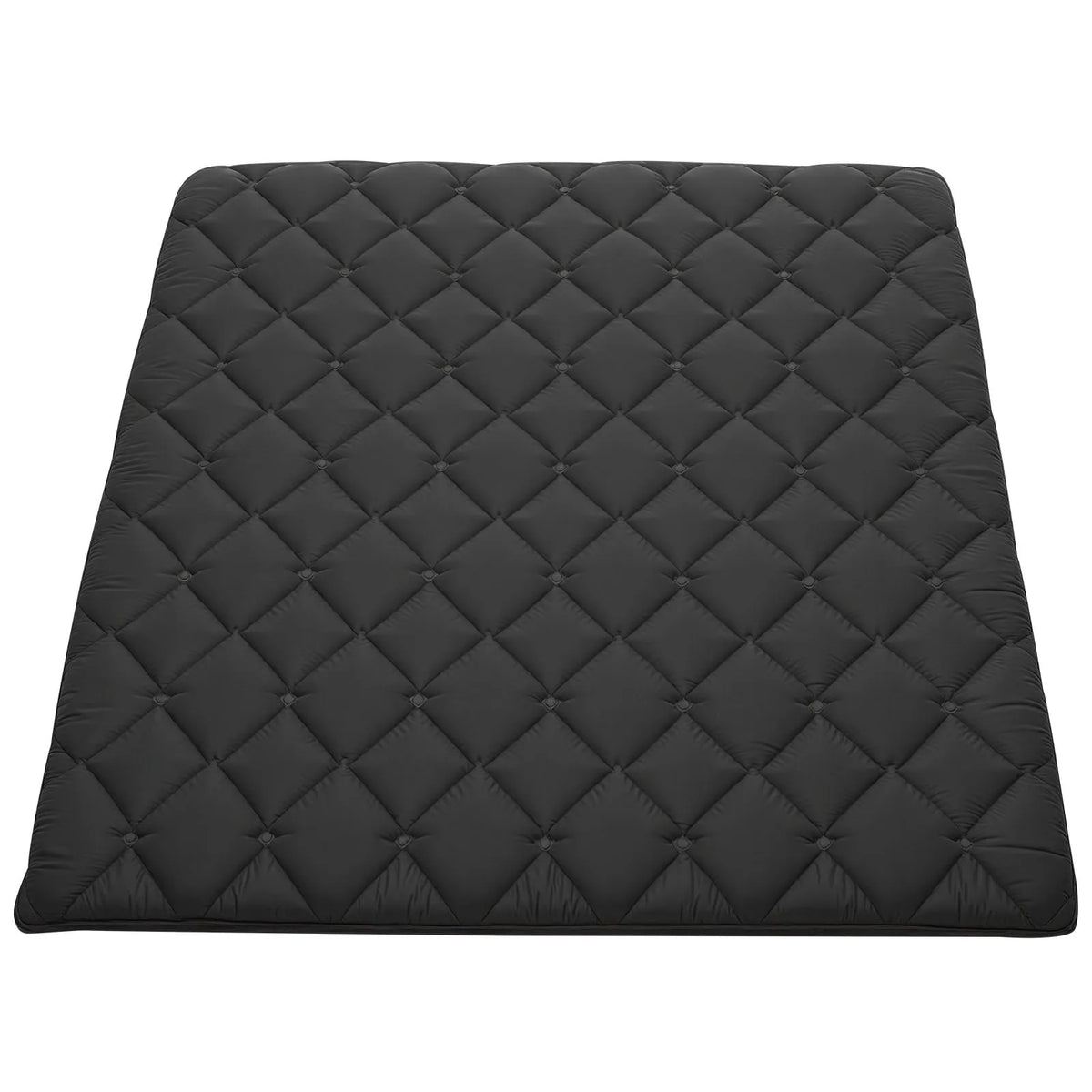 VEVOR japāņu tatami matracis 2032 × 1524 × 89 mm, salokāms futona matracis ar uzglabāšanas somu un stiprinājumu, 9 slāņu grīdas matracis gulēšanai, kopmītnei, meditācijai un jogai, melns - ZEMLETES.LV