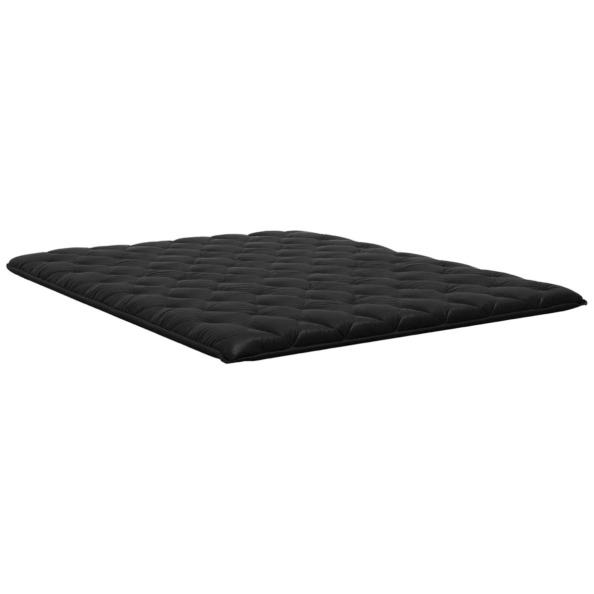 VEVOR japāņu tatami matracis 2032 × 1524 × 89 mm, salokāms futona matracis ar uzglabāšanas somu un stiprinājumu, 9 slāņu grīdas matracis gulēšanai, kopmītnei, meditācijai un jogai, melns - ZEMLETES.LV