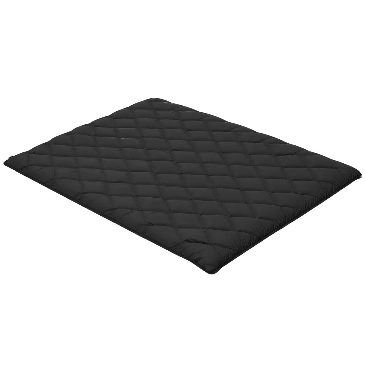 VEVOR japāņu tatami matracis 2032 × 1524 × 89 mm, salokāms futona matracis ar uzglabāšanas somu un stiprinājumu, 9 slāņu grīdas matracis gulēšanai, kopmītnei, meditācijai un jogai, melns - ZEMLETES.LV