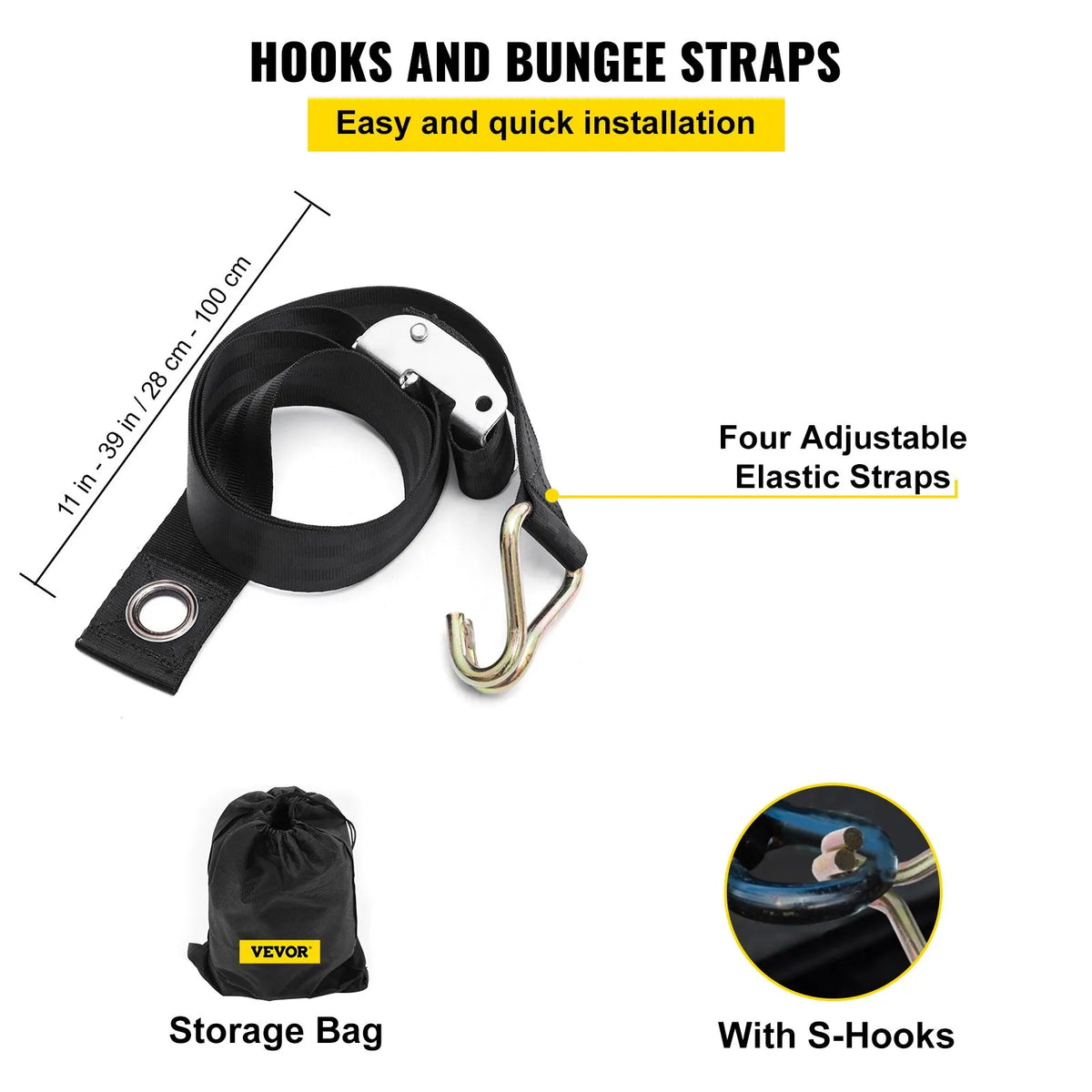 Cargo compartment net with cross strap reinforcement and D-ring hooks