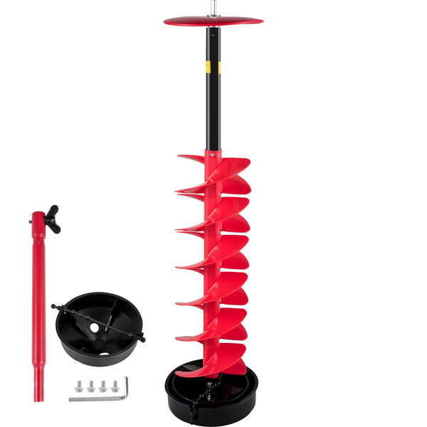 VEVOR ledus urbšanas urbis, 150 mm neilona urbis, 990 mm garš, ar 300 mm pagarinājuma stieni, adapteri, augšējo plāksni un asmens aizsargu
