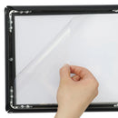 VEVOR grīdas plakātu statīvs ar pamatni, regulējams A4 formātam (vertikāli un horizontāli), izturīgs reklāmas un informācijas turētājs ar apaļu pamatni, melns