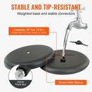 VEVOR grīdas plakātu statīvs ar pamatni, regulējams A4 formātam (vertikāli un horizontāli), izturīgs reklāmas un informācijas turētājs ar apaļu pamatni, melns