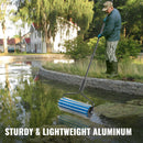 VEVOR rullīšu nezāļu grābeklis, 3,66 m ezera nezāļu griezējs ar pagarināmu kātu un virvi