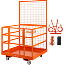 VEVOR iekrāvēja drošības darba platforma 109 × 114,3 cm ar riteņiem, kravnesība 635 kg, darbam augstumā