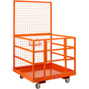 VEVOR iekrāvēja drošības darba platforma 109 × 114,3 cm ar riteņiem, kravnesība 635 kg, darbam augstumā