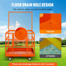 VEVOR iekrāvēja drošības darba platforma 109 × 114,3 cm ar riteņiem, kravnesība 635 kg, darbam augstumā