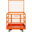VEVOR iekrāvēja drošības darba platforma 109 × 114,3 cm ar riteņiem, kravnesība 635 kg, darbam augstumā