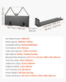 Mini iekrāvēja palešu dakšas ar 1179 kg celtspēju, 122 cm dakšu lāpstiņām, 47,6 mm lodveida piekabes savienojumu un ātro stiprinājumu mini iekrāvējiem un traktoriem