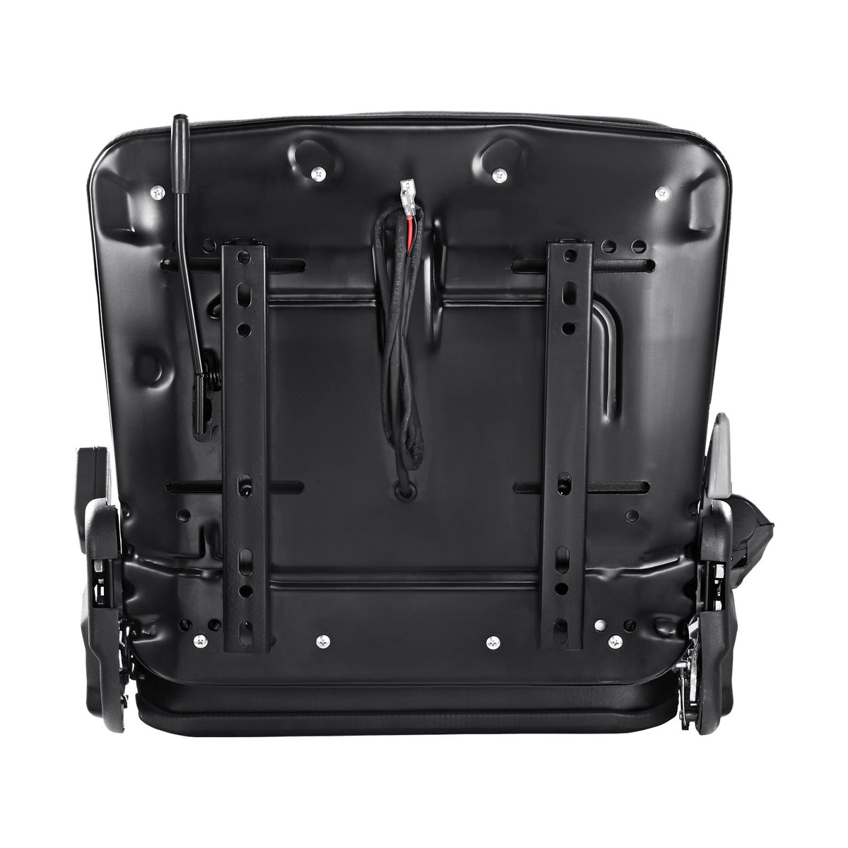 VEVOR Universal Loader Seat, Foldable Tractor Seat with Adjustable Backrest, Micro Switch, Spring-Loaded Safety Belt, 16-34 cm Seat