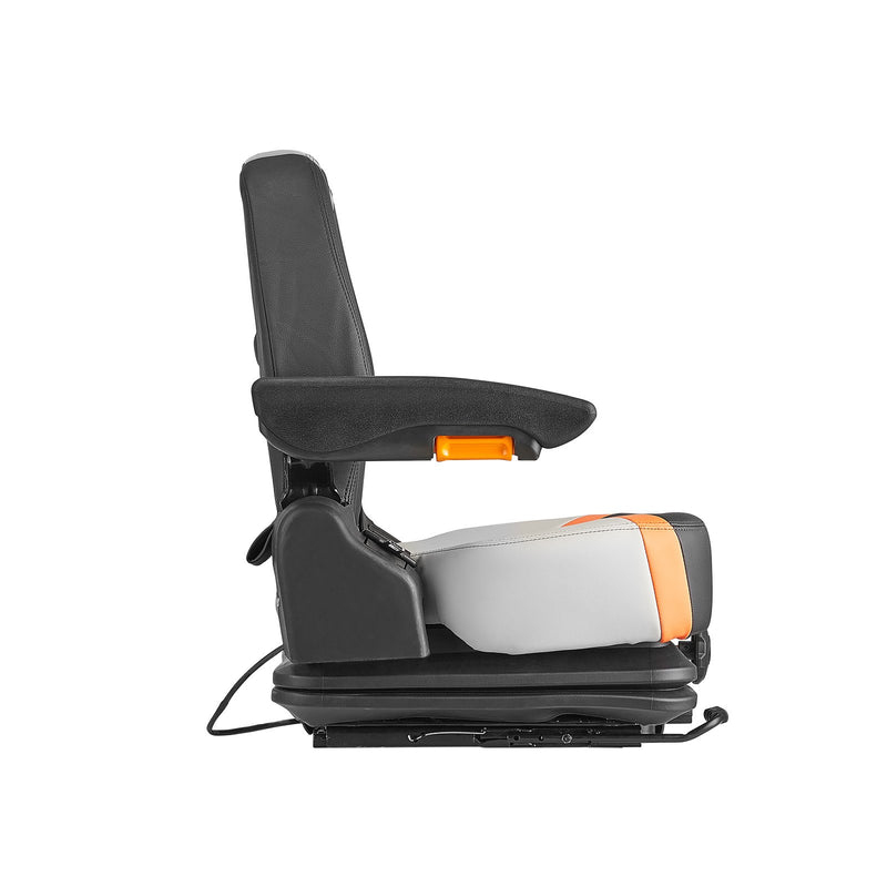 VEVOR universālais iekrāvēja sēdeklis ar nolokāmu atzveltni – regulējams traktora sēdeklis ar amortizāciju