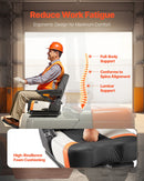 VEVOR universālais iekrāvēja sēdeklis ar nolokāmu atzveltni – regulējams traktora sēdeklis ar amortizāciju