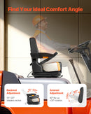 VEVOR universālais iekrāvēja sēdeklis ar nolokāmu atzveltni – regulējams traktora sēdeklis ar amortizāciju