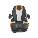 VEVOR universālais iekrāvēja sēdeklis ar nolokāmu atzveltni – regulējams traktora sēdeklis ar amortizāciju