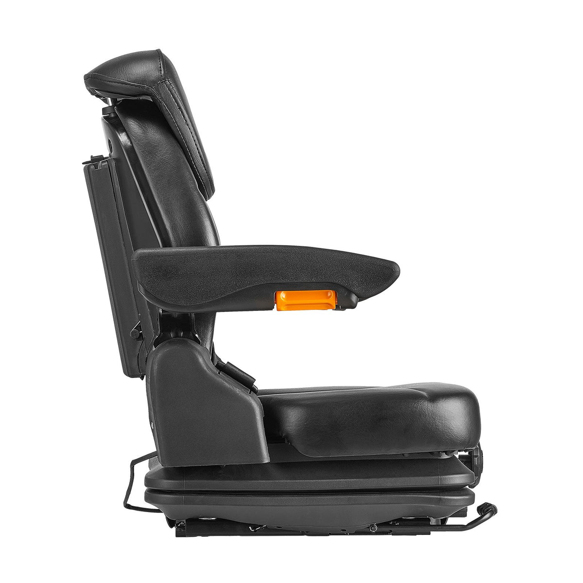 VEVOR Loader Seat, Foldable Tractor Trailer Seat with Adjustable Backrest and Headrest