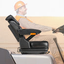 VEVOR iekrāvēja sēdeklis, nolokāms traktora piekares sēdeklis ar regulējamu atzveltni un galvas balstu